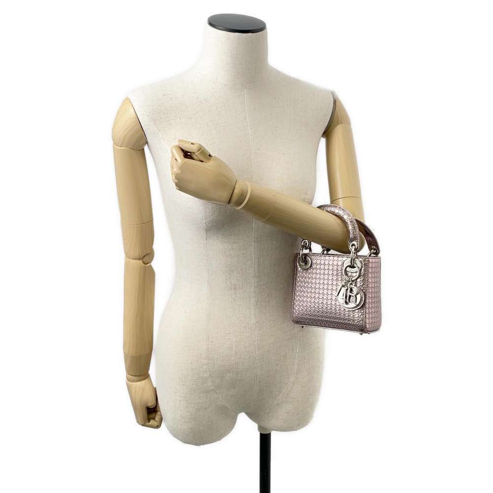 Christian Dior handbag Lady Cannage shoulder bag - Picture 4 of 12